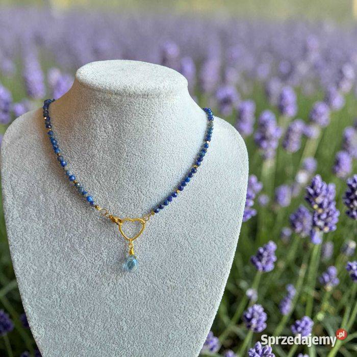 Naszyjnik z naturalnych kamieni Lapis lazuli Kozienice