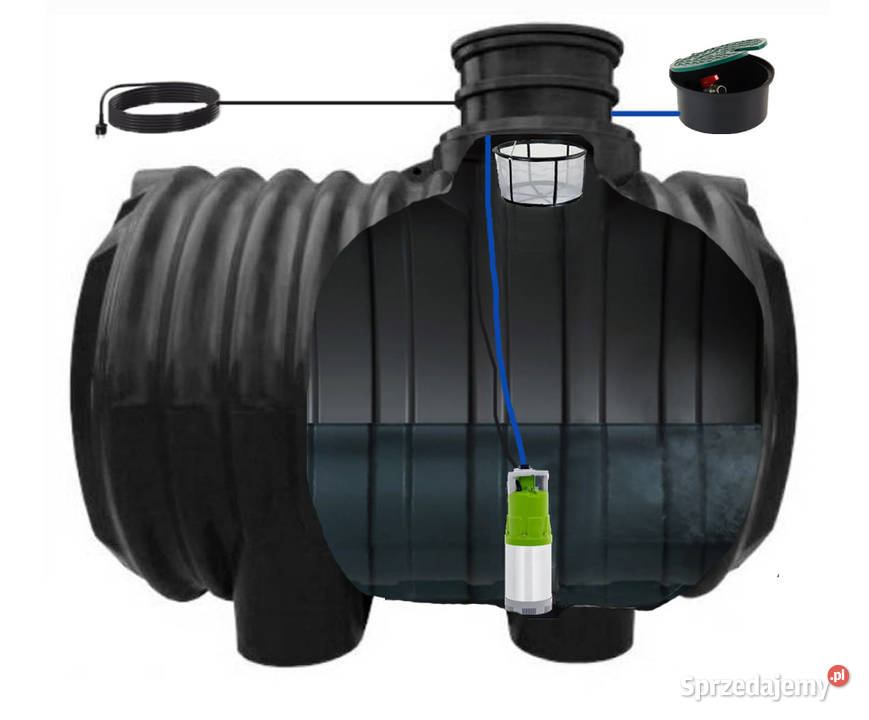 ZBIORNIK NA DESZCZÓWKĘ 6000L ZESTAW PROFESSIONAL