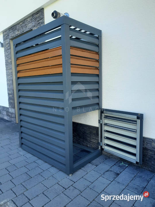 Osłona pompy ciepła 80x50x200 antracyt jasny Płock