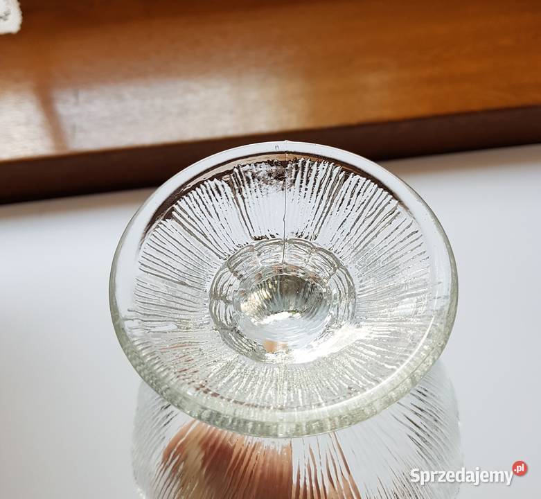 Cukiernica pucharek Cora Ząbkowice szkło PRL Dąbrowa Górnicza