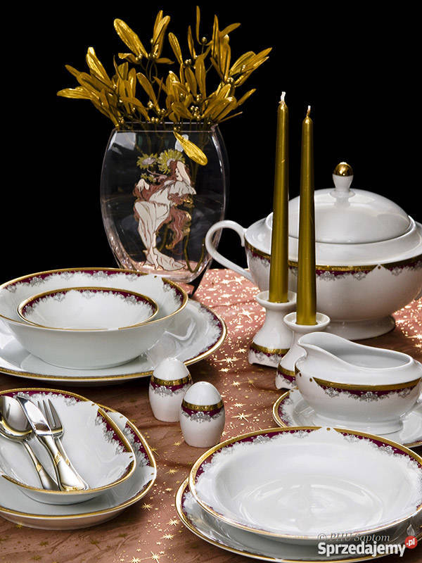 Serwis obiadowy Arabic Nordic Caliope Polska Ceramika i szkło Wałbrzych sprzedam