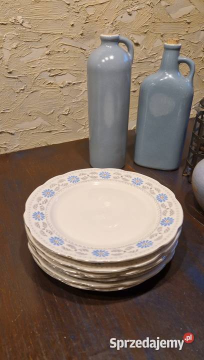 Zestaw 13 TALERZY ĆMIELÓWdekor niebieski Lublin sprzedam