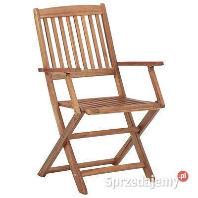 vidaXL Składane krzesła ogrodowe 8 lite drewno Warszawa