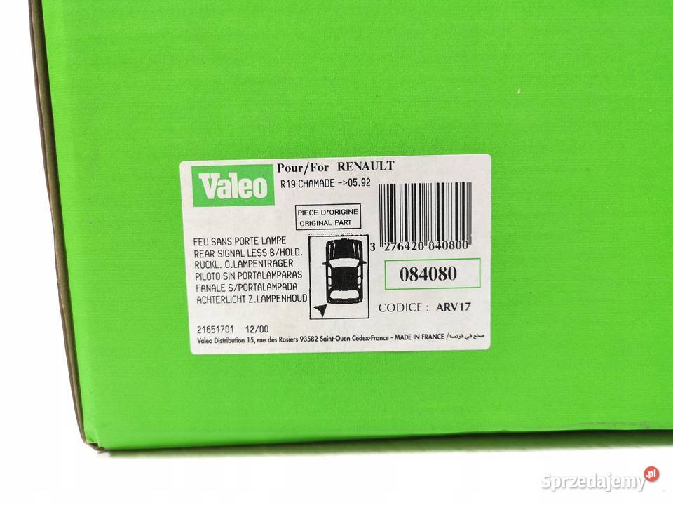 LAMPA LEWY TYŁ VALEO RENAULT 19 8992