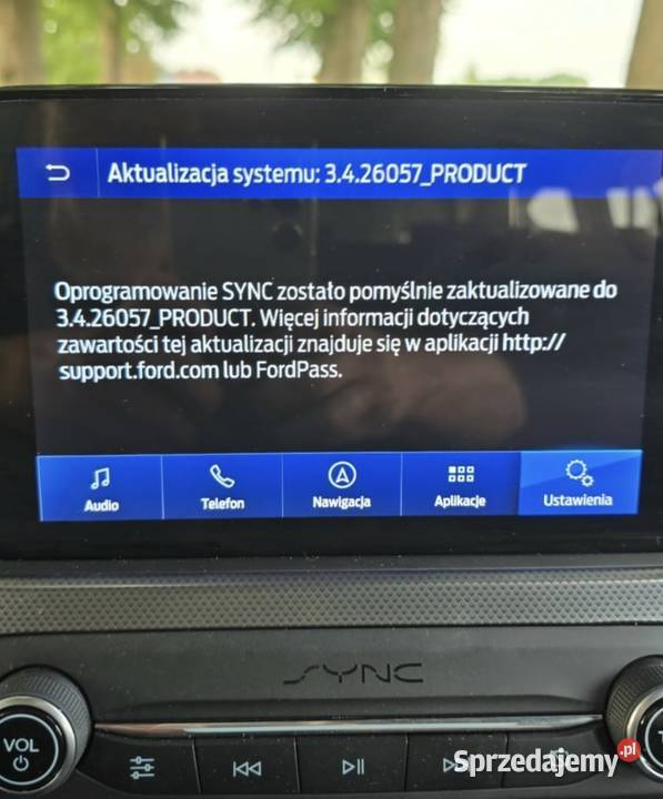 Aktualizacja oprogramowania Ford Sync 3 Focus Pleszew