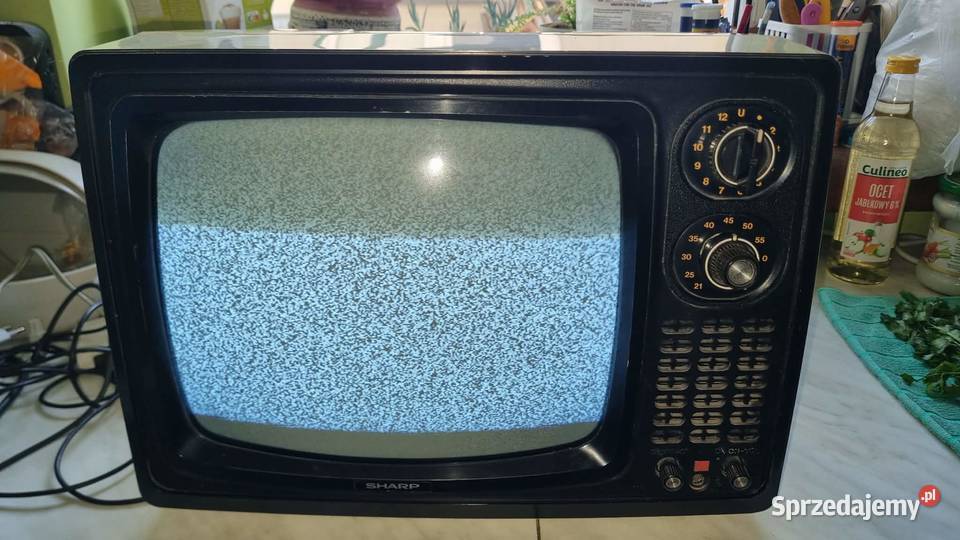 Zabytkowy telewizor Sharp 12P32G 12 Vintage Kineskopowy łódzkie Warta