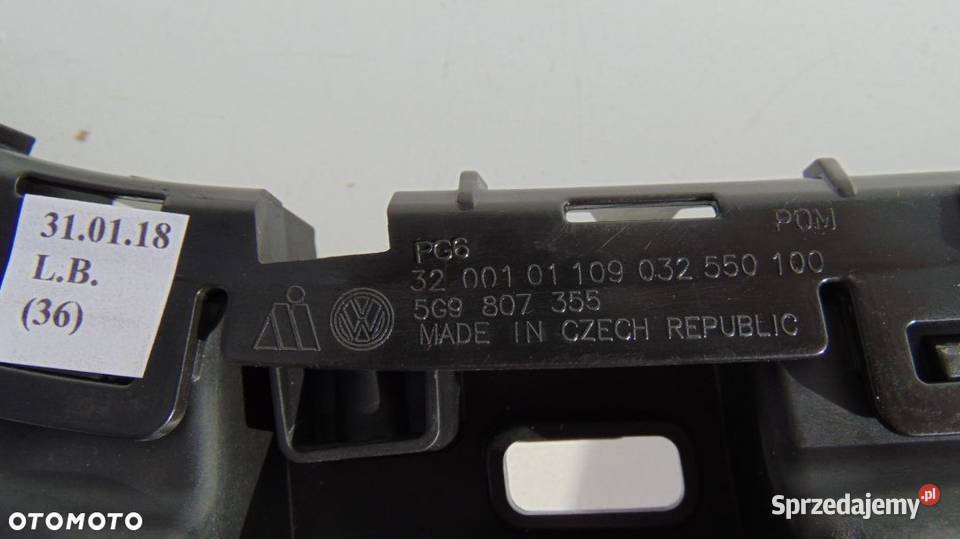 ŚLIZG ZDERZAKA LEWY TYŁ VW GOLF VII 5G9807355 Nowy Tomyśl sprzedam