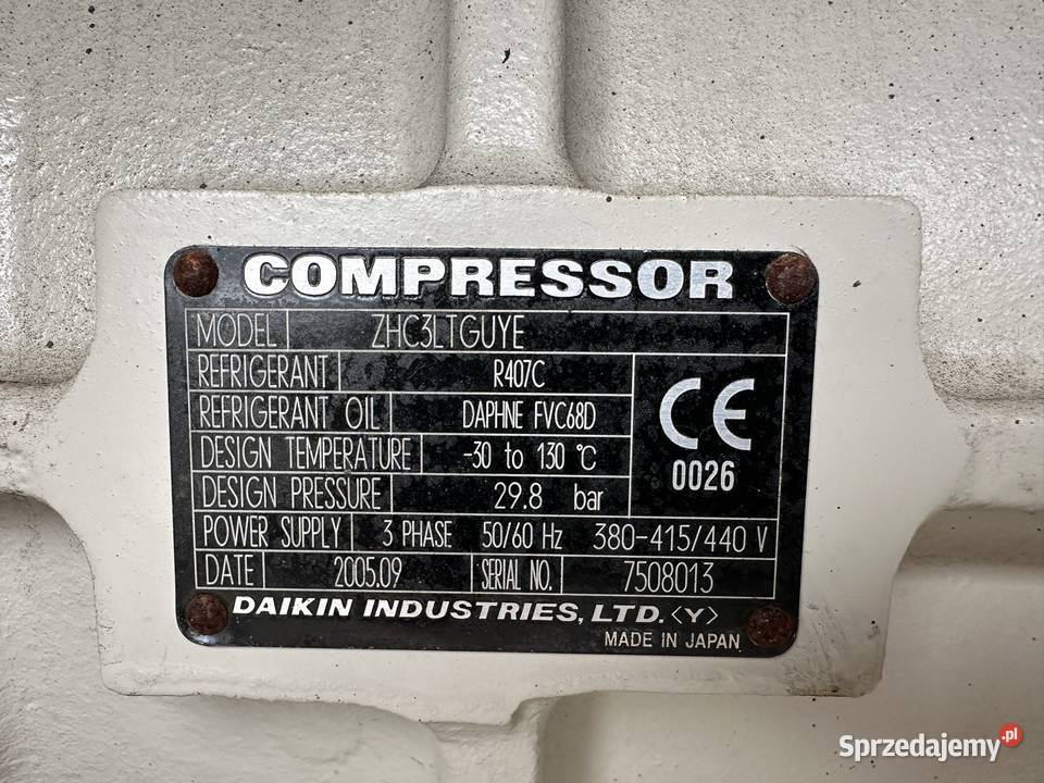 Agregat wody lodowej chiller Daikin ERAP110 120