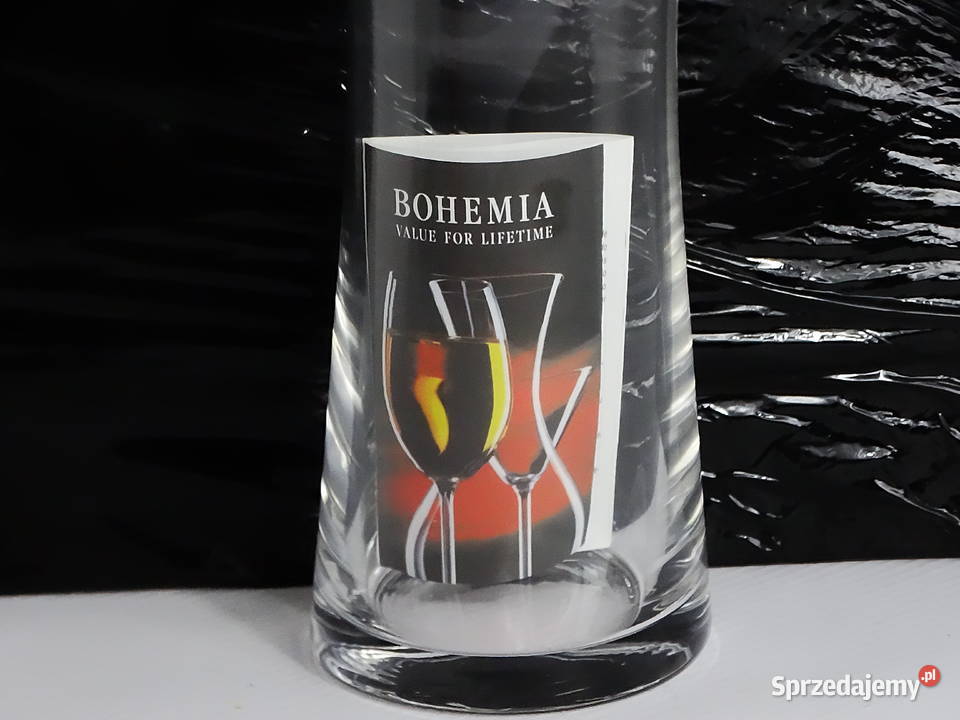 Bohemia Crystal Waza dekoracyjna flakon 23 Happy Biłgoraj