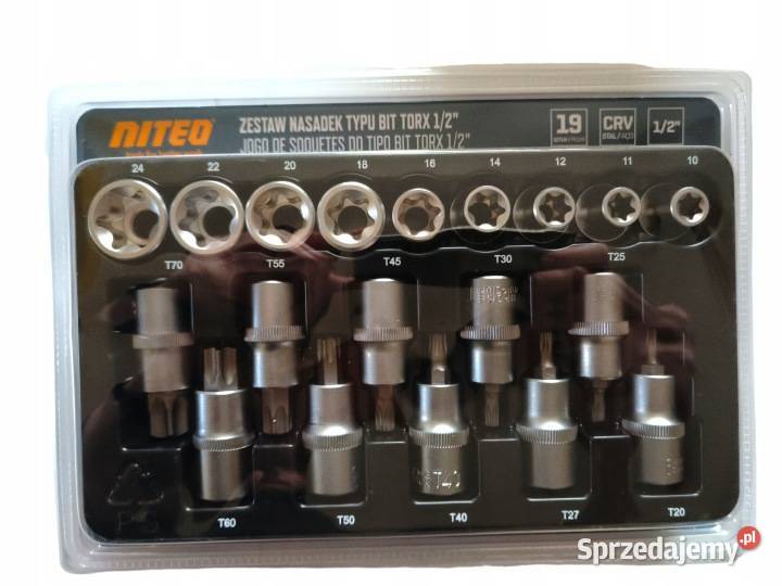 Zestaw nasadek kluczy wpustowych TORX 12 19 Kędzierzyn-Koźle sprzedam