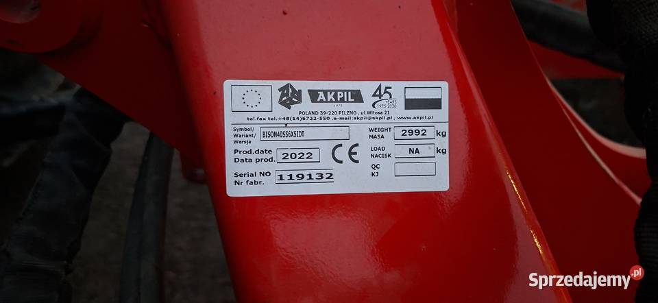 Talerzówka Akpil 4m nowa nieuszkodzony Dołhobyczów