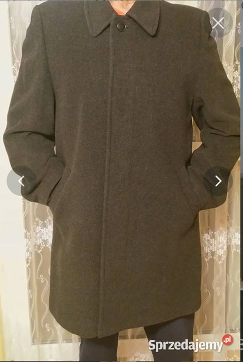 Płaszcz męski wełna w składzie Lubin
