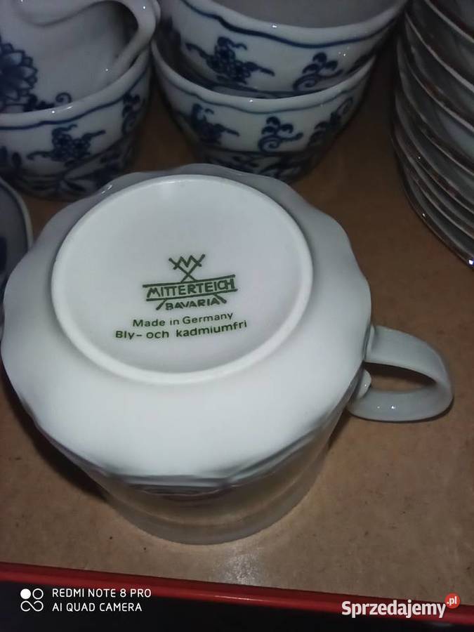 I 8 białych Ze złotym paseczkiem Z syg Bavaria pomorskie Gdańsk