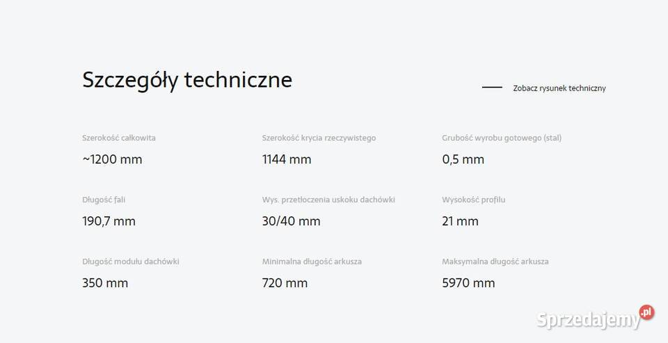 Blachodachówka 2modułowa GERMAN simetric podlaskie Hajnówka