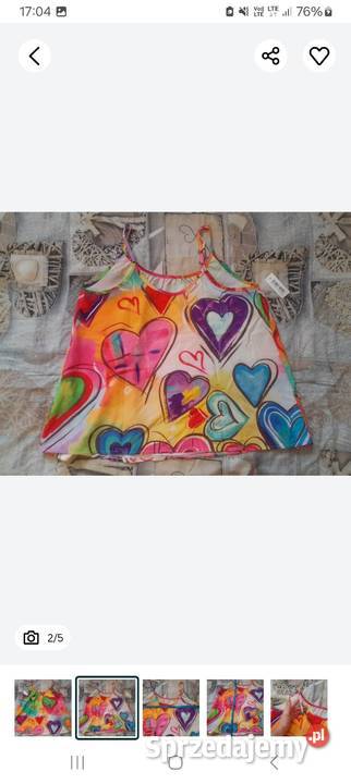 Shein Nowa bluzka w serduszka L Inowrocław sprzedam