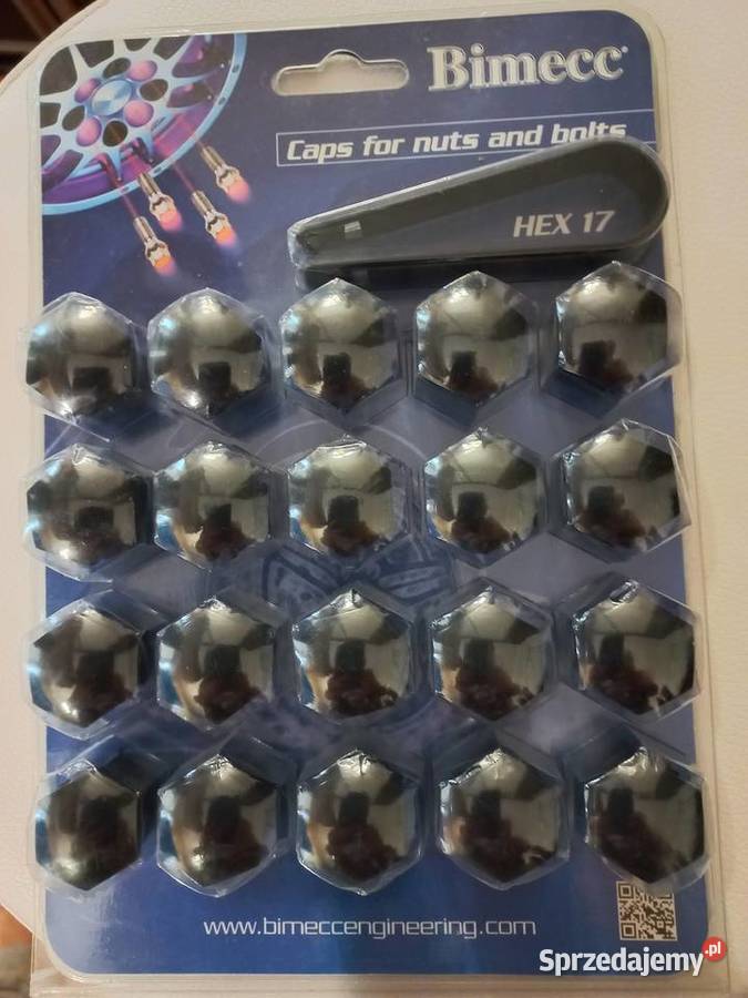 BIMECC Zestaw nakładek na śruby nakrętki CZARNE Akcesoria Wrocław