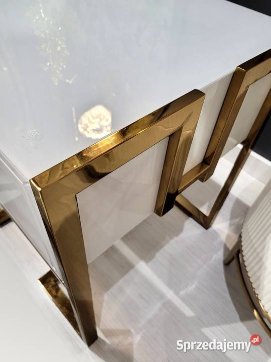 Regał złoty ze stali nierdzewnej Anew White Golkowice