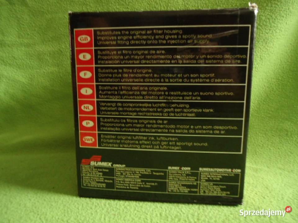 UNIWERSALNY FILTR POWIETRZA 135x155 mm