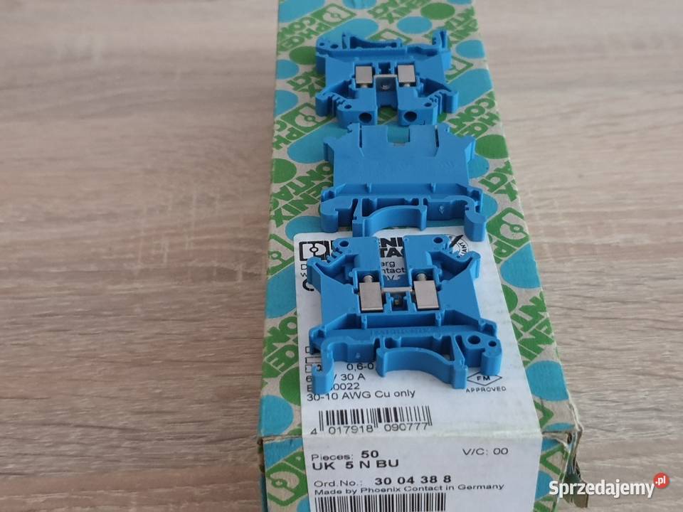 Złączka szynowa 50 UK 5 N BU Phoenix Contact Zielona Góra