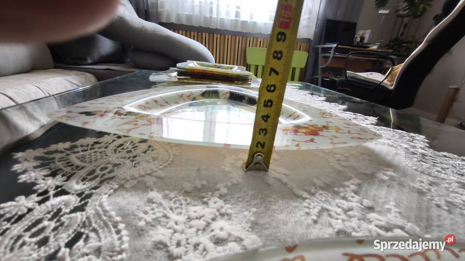 Komplet pater na owoce ciasto kształt zbliżony Porcelana i szkło małopolskie Krzeszowice sprzedam