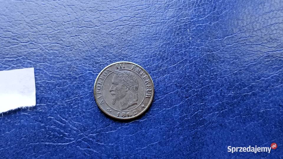 Stare monety 1 centosimo 1862 Włochy Lesko