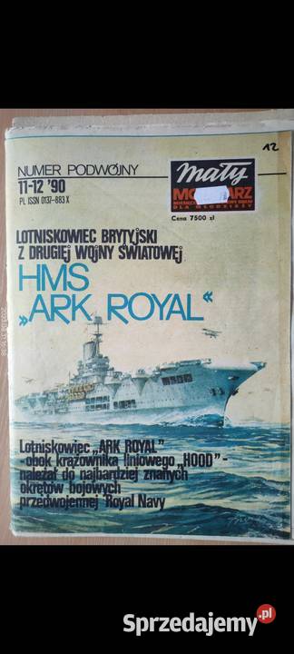 HMS Ark Royal mały modelarz łódzkie Radomsko