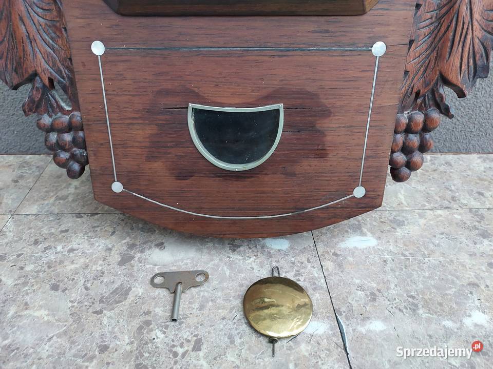 139 Stary zegar ścienny amerykański sprawny film pomorskie Tczew sprzedam