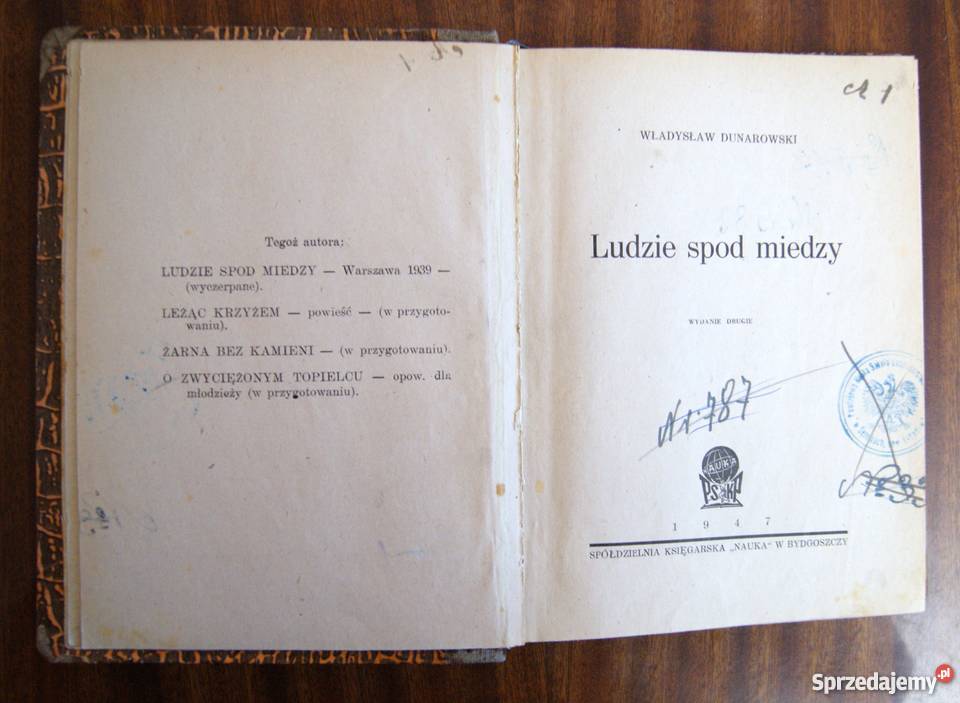 Władysław Dunarowski Ludzie spod miedzy 1947 Parczew