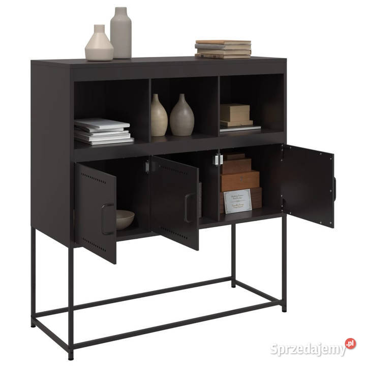 Szafka czarna 1005x39x107 stal WM846590 Meble Warszawa sprzedam