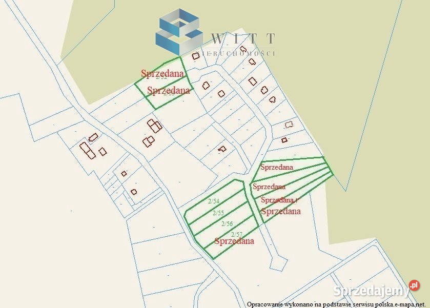 sprzedaży działki 1965m Sople