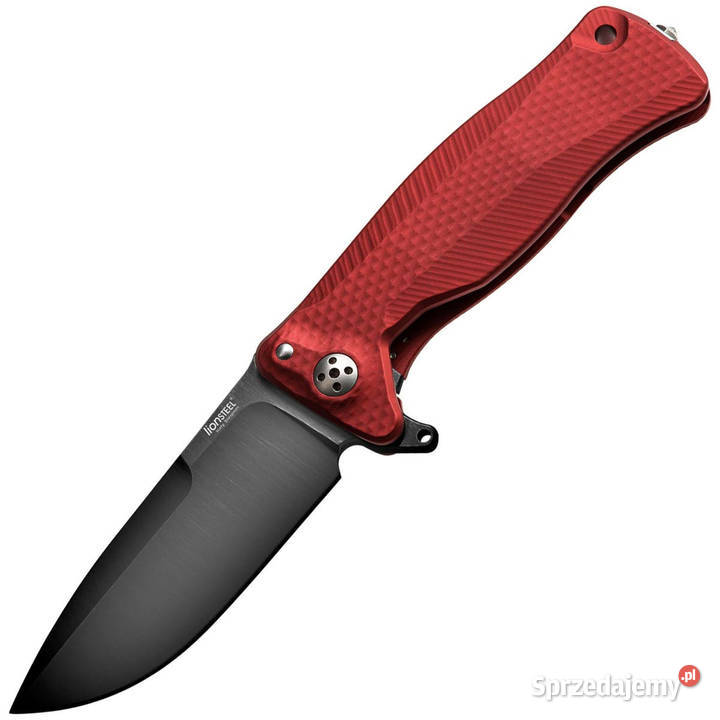 Nóż składany LionSteel SR11A Red Aluminium Black Warszawa