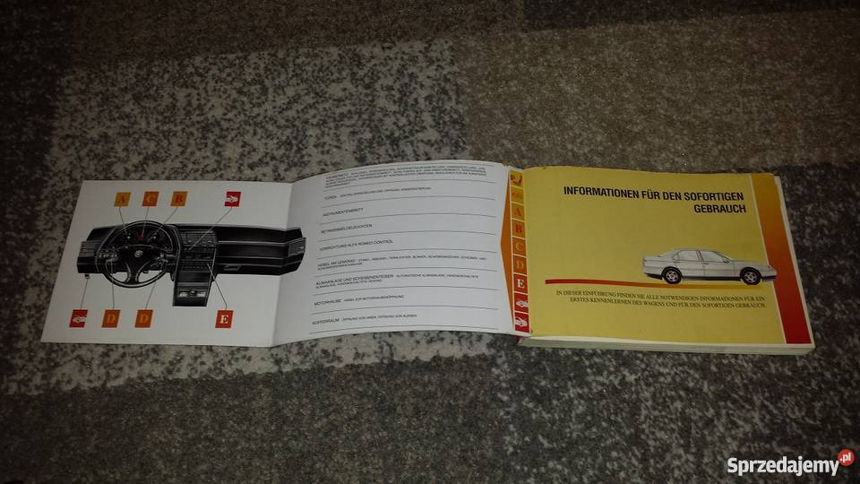 Alfa romeo 164 instrukcja obsługi i konserwacji Balice