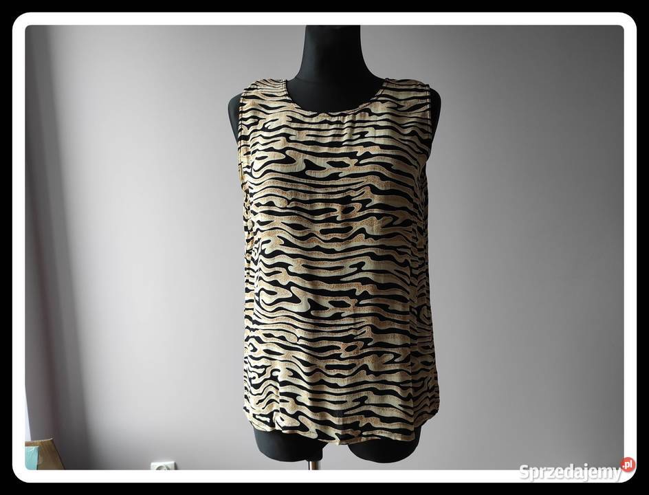 Barisal Koszulka bluzka 40 L i 42 XL panterka żółty/złoty sprzedam