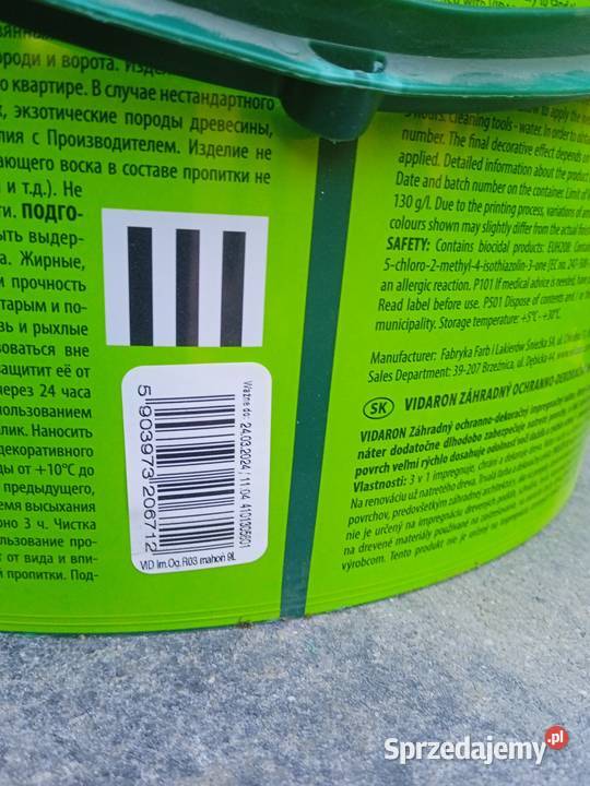 Vidaron impregnat ochronno dekoracyjny ogrodowy Farby i akcesoria
