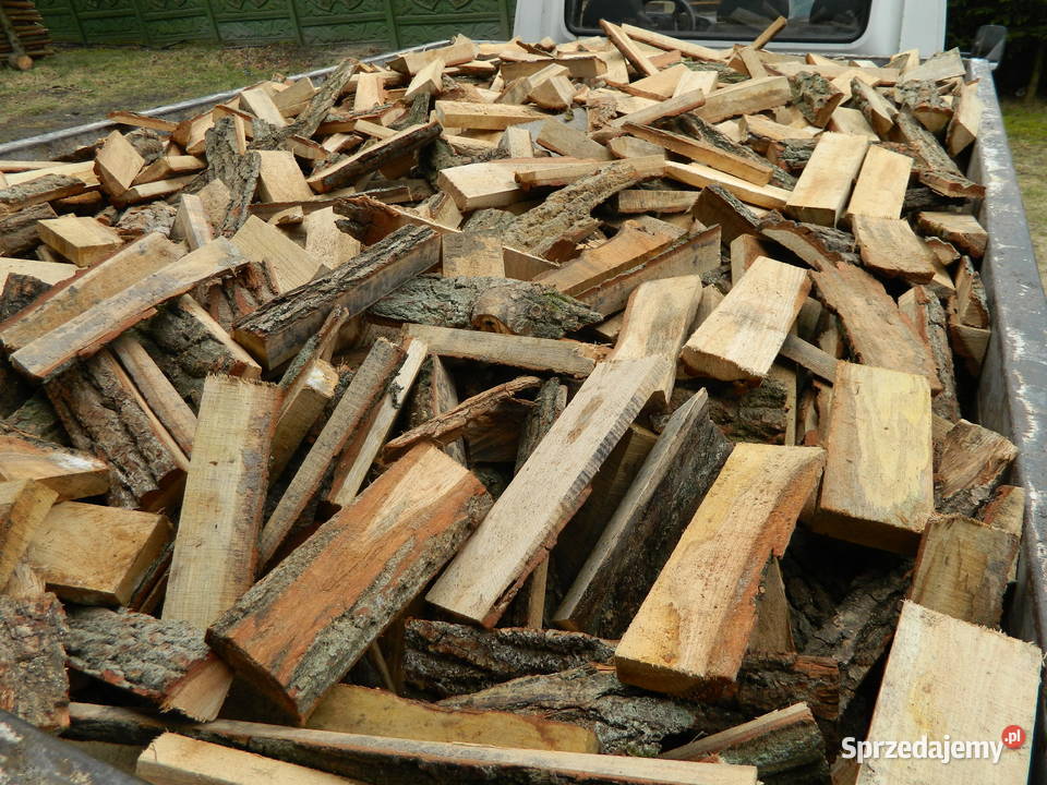 Opał zrzyny skałki polana dębowe drewno podlaskie Baciki Bliższe