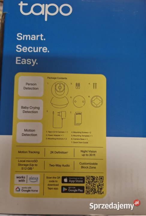 Kamera IP wewnętrzna TPLINK Tapo C210 łódzkie