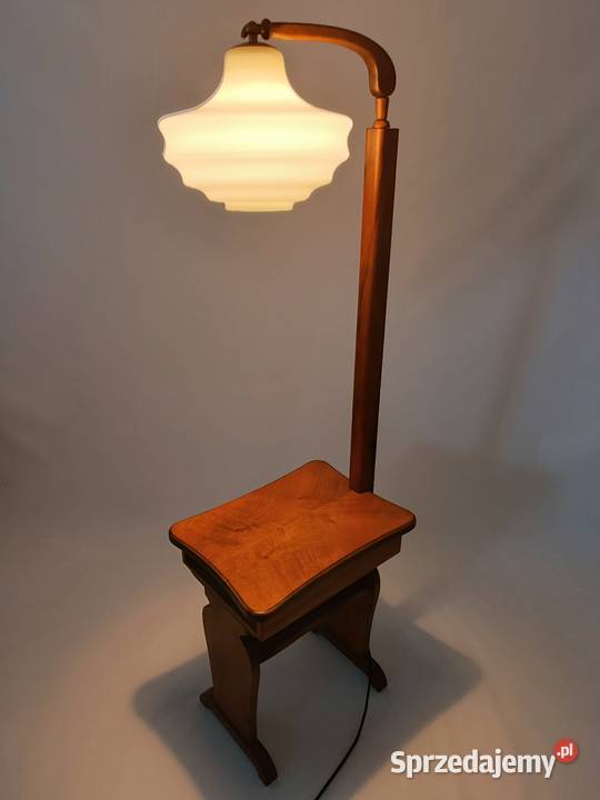 Lampa podłogowa ze stolikiem Art Deco Zielona Góra