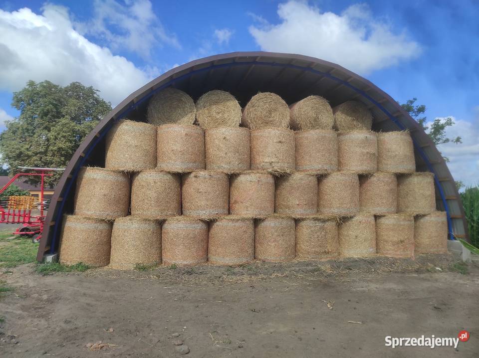 Hala łukowa 11 x 25m wiata na slome maszyny Lisków