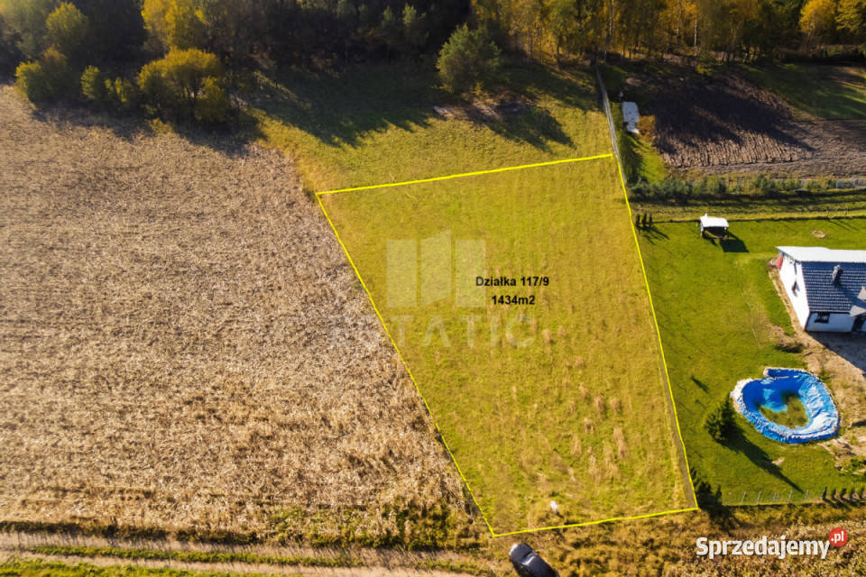 Działka 1434m2 Trąbki Małe Perłowa