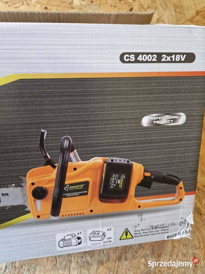 PILARKA AKUMULATOROWA PIŁA ŁAŃCUCHOWA 18V 2x60Ah wielkopolskie Głogowa