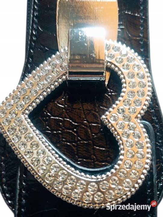 Pasek DamskiGUMA OZDOBNA BIŻUTERIA cekiny Paski łódzkie sprzedam