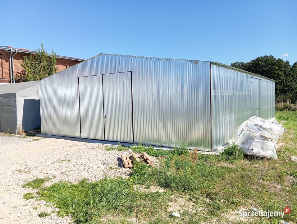 A180 Duży Ocynkowany Garaż Blaszany Wiata Sprzedaż Bydgoszcz sprzedam