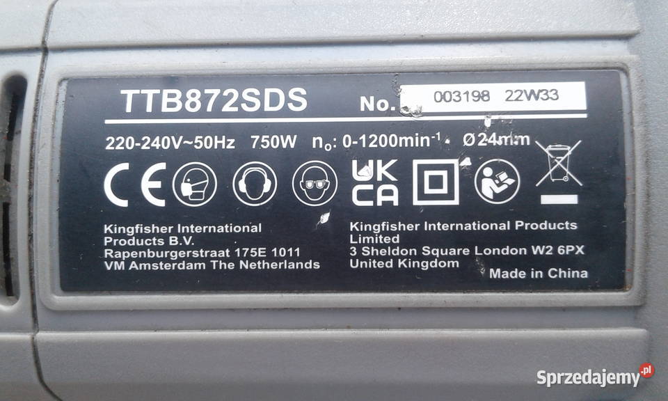 Młotowiertarka Titan SDS Plus 750 W Młoty udarowe wielkopolskie Miłosław