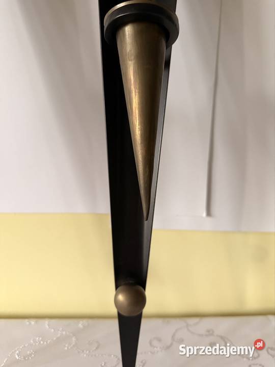 Świeczniki Ścienne Kinkiety Art Deco Vintage czarny