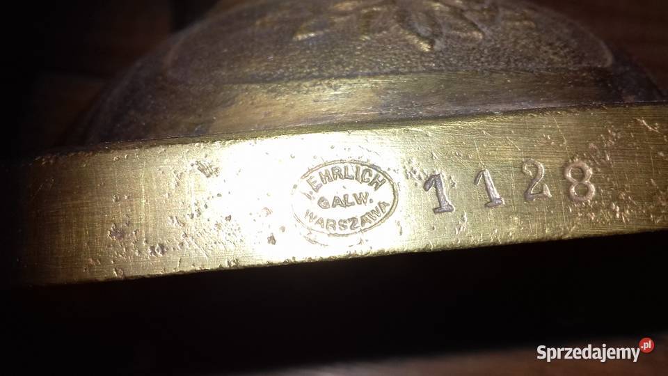 Kandelabr świecznik z figurą Icek Ehrlich Orneta