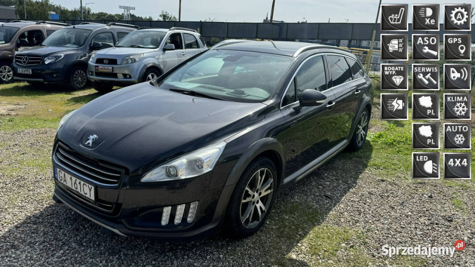 Peugeot 508 RXH 2.0Hdi 163 KM hybryda wersja RXH max wyposażenie nawi półs…