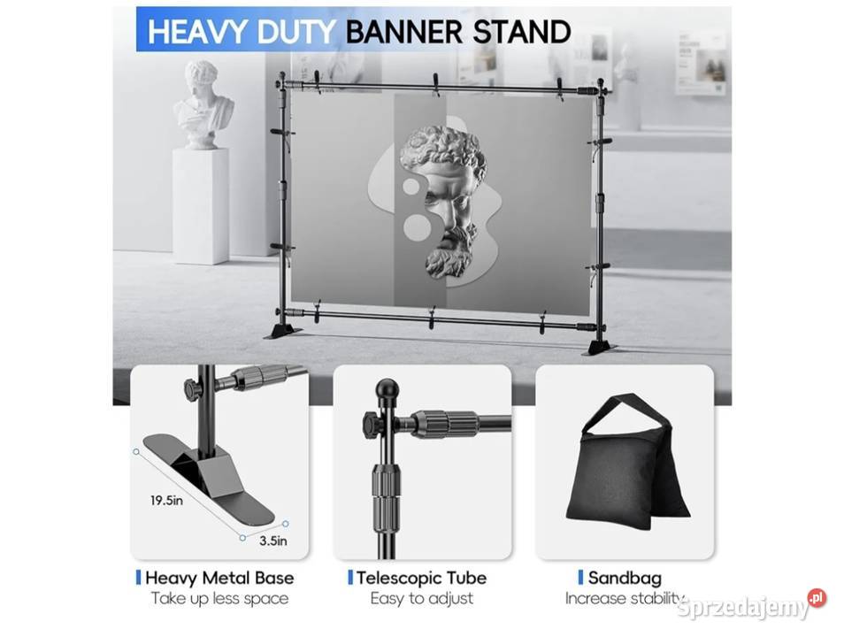 Stojak na baner do zdjęć Bełchatów