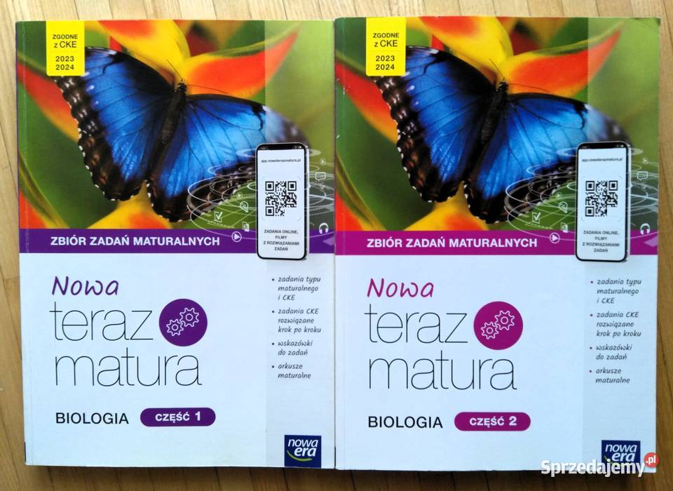 BIOLOGIA Nowa Teraz MATURA Nowa Era zbiór zadań skrypt, zeszyt ćwiczeń, zbiór zadań, testów Warszawa