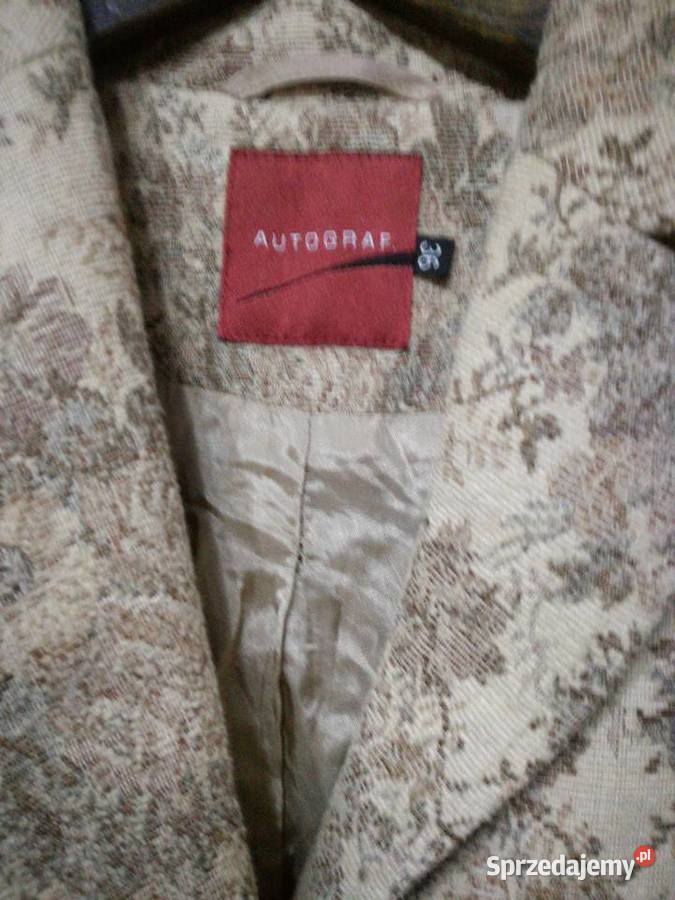 Płaszcz damski w kolorze beżowo brązowym Autog lubelskie Lublin