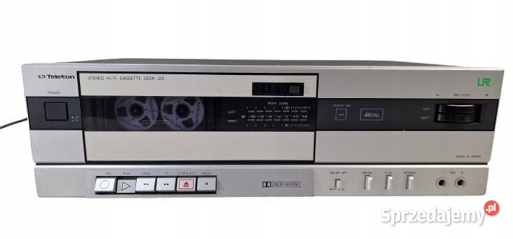 Magnetofon Cassette Deck Teleton C3 Międzychód